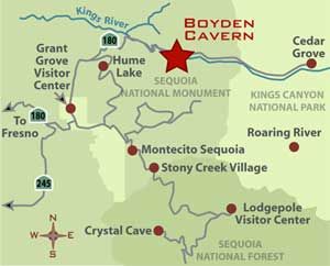 Boyden Cavern Map